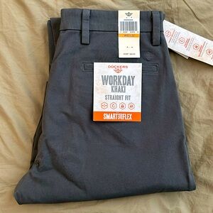 Men’s Workday Khaki Straight Fit W33 L32 | Charcoal